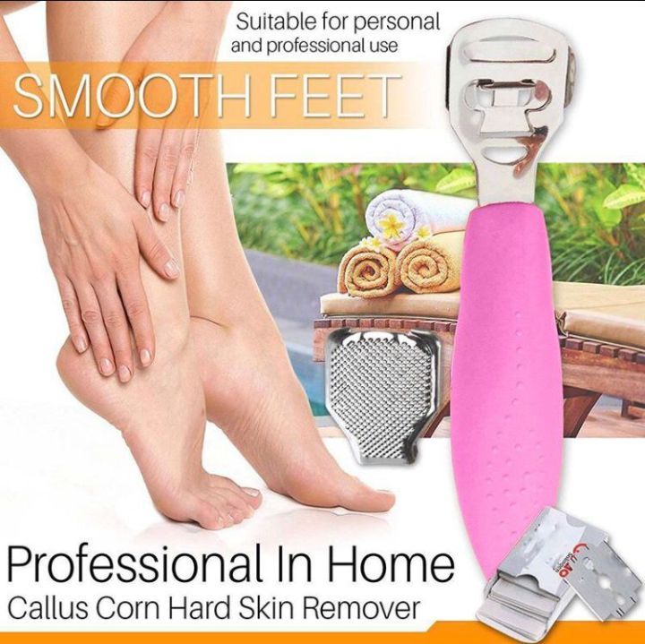 ( chandi cutter) Pedicure remover Foot Hard Dead Skin Corn Cutter Razor with 10 free Blades /  Foot Care Pedicure Callus Shaver Remover Set for Feet 1 Shaver with 10 Replacement Blades for Removing Dead Skin and Hard Skin