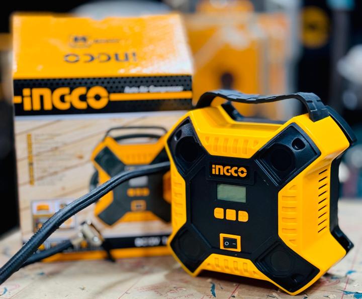 Ingco Auto Air Compressor,Voltage:12V Max Pressure ：160PSI/11 Bar/1100Kpa