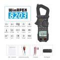 AC / DC Clamp Meter WinAPEX ET8203 Ampere Measure Multimeter 6000 Counts True RMS Digital Clamp Meter with Square Output By GBS. 