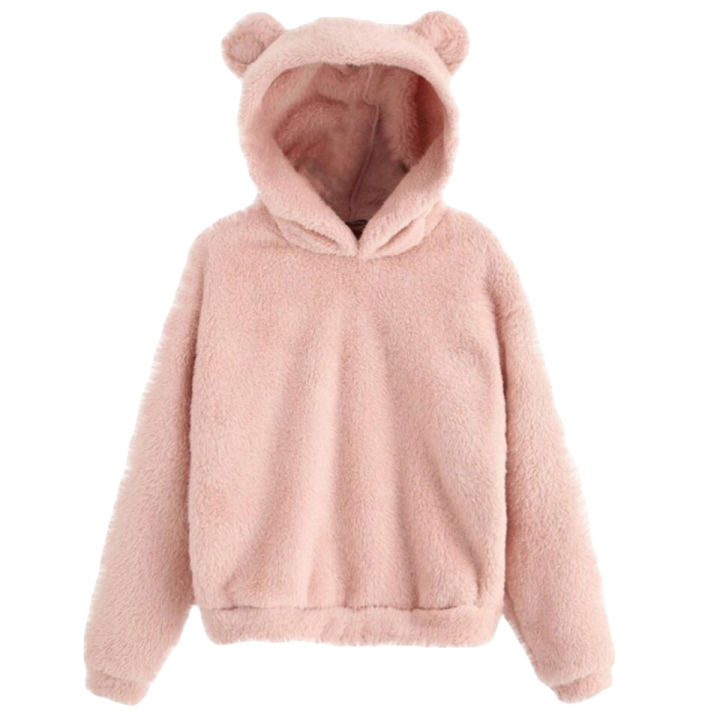 Fluffy bunny hoodie best sale