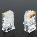 20X RJ45 Ethernet Cable Network Connector Crystal Heads Gold Pins Module CAT6 Plug. 