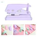 Mini 1 Hole Paper Punch Tool 1/4inch Hole Compact with Closure Buckle for Punching Ordinary Paper. 