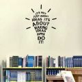 Bulb Quotes Fridge/Refrigerator Sticker Wall Sticker Color- Black (Size - Standard). 
