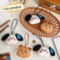 Cartoon Cute Sweating Puppy Little Bear Doll Child Plush Pendant Personality Creativity Student Doll Pendant Accessories Gift. 