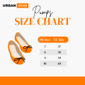 Pumps For Women Mehroon, Yellow, Black Ladies Pumps, Ultra Soft Cushioning just Like Feather, Minimalist Bow Style With Golden Dot Design Essential For Every Day Use - University/College Girls, Office Wear, Casual wear - Urban Kicks. 