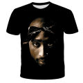 Hip Hop Singer Tupac Amaru Shakur Men 3D Graphic T Shirts Summer Casual Figure Printed T-shirt Pullover Short Sleeve Women Tee. 