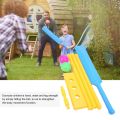 Cricket Kit Junior Plastic bat Ball Kit Cricket Playing Set for Kids Indoor Beach Outdoor Garden Play Set for 5-10 yrs Kids(1 Bat, 3 Wicket,1 Stand,2 Ball, 2 Bails), Childern Indoor Outdoor Play Plastic Cricket Bat Set (Random Color). 