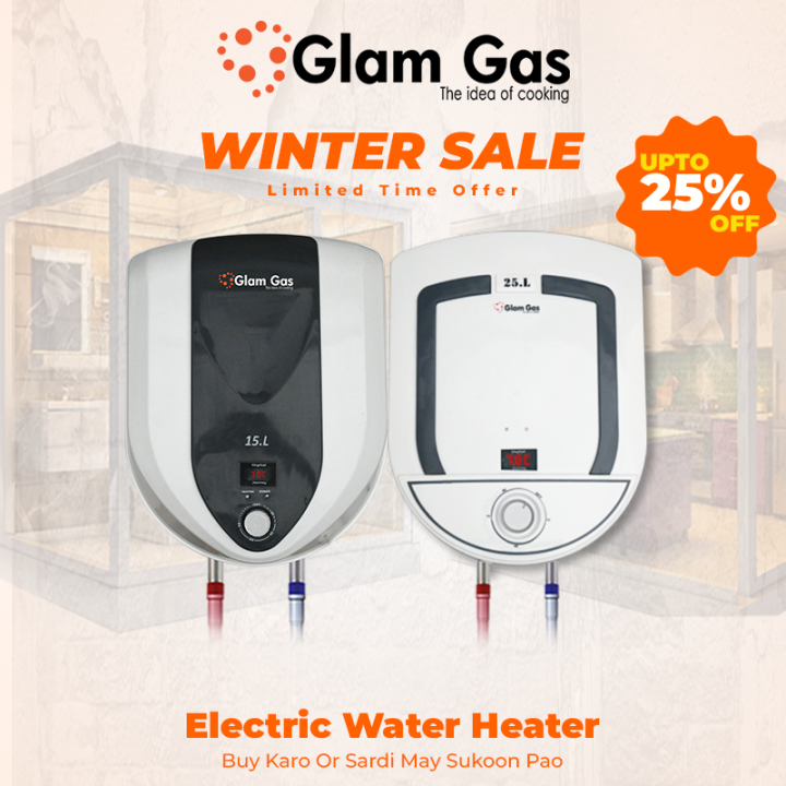 Glam Gas Water Heater | Water Heater | Geyser | Semi-Series - 1 Year Brand Warranty