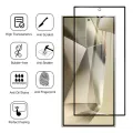 For Samsung Galaxy S24 Ultra 2Pcs Screen Protector Film Drop Proof For Samsung Galaxy S24Ultra HD Full Cover Tempered Glass With Black Edge. 