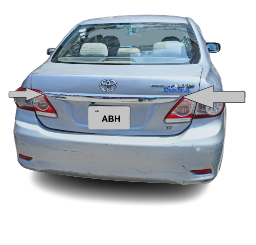 Toyota Corolla 2011-2014 Trunk Chrome Garnish