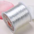 White Stretchy Elastic Crystal String Cord Thread for Jewelry Making Beading Bracelet Wire (80 Yards 0.5 mm). 