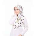 Bawal Satin scarf Silk Shawl Printed bawalmurah square tudung cantik. 