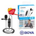 BOYA BY-M1 Lavalier Microphone for Smartphones Canon Nikon DSLR Cameras Camcorders Audio Recorder PC. 