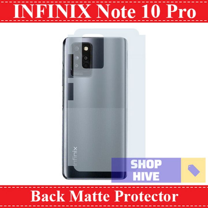 Infinix Note 10 Pro Back Matte Protector Soft Skin Sheet Soft Film Protection For Infinix Note 10 Pro