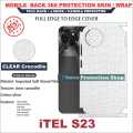 ITEL S23 full Back 360 Protection skin wrap with sides and camera protection premium quality full cover. 
