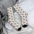 Funny Happy Sock for Men Pingu Harajuku Penguin Animal Quality Pattern Printed Crew Sock Casual Gift. 