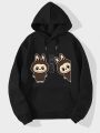 Labubu Printed Girls and Women Printed Kangaroo Hoodie with Drawstring Pocket, Long Sleeve, Winter Wear, Export Quality. 