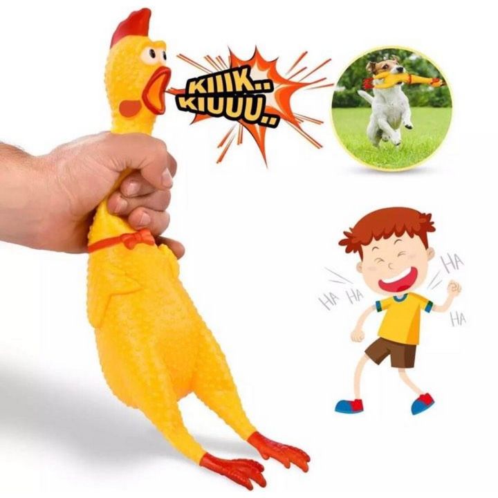 Squawking%20Screaming%20Shrilling%20Chicken%20-%20Fun%20Toy%20-%20For%20Dog%20-%20Image%202