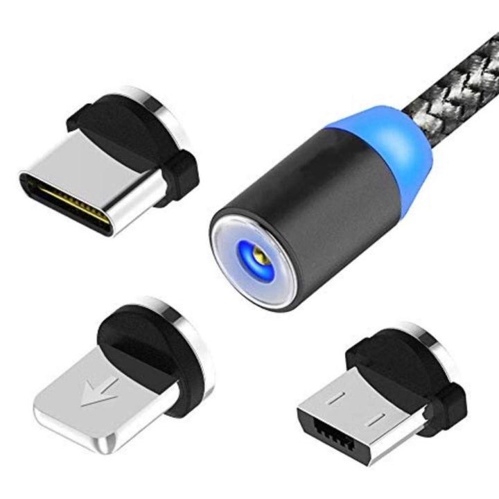 Xcable Magnetic Charging Cable 360 Metal X Cable Supports Fast Charging 3 in 1