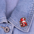FF1 Red Mage sprite Magic Knight Combat Medic Warriors of Light enamel pin Vintage Video Games Characters brooch badge. 