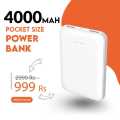 "4000mah Charging Power Bank: Universal Charger for All Mobile Phones - Reliable Battery Backup!". 