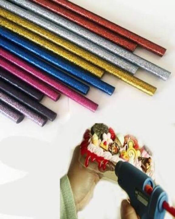 Pack of 10 Glue Gun Glitter Sticks