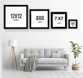 Frames with Prints, Square - Glass front with FREE PRINT Black, Customized Photo Gallery, Wall Decor, Wall Hangings, Home Decoration, photo frames online Pakistan, Picture Gallery for Living Room Study Room. 