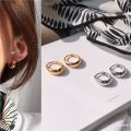 14K Gold-plated Small Hoop Earrings Simple Metal Circle Earrings Piercing Earrings. 