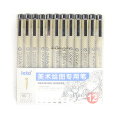 Micro Fineliner Drawing Art Pens Neelde Drawing Manga Pen Brush Art Markers Waterproof Fineliner Sketching Pen Stationery. 