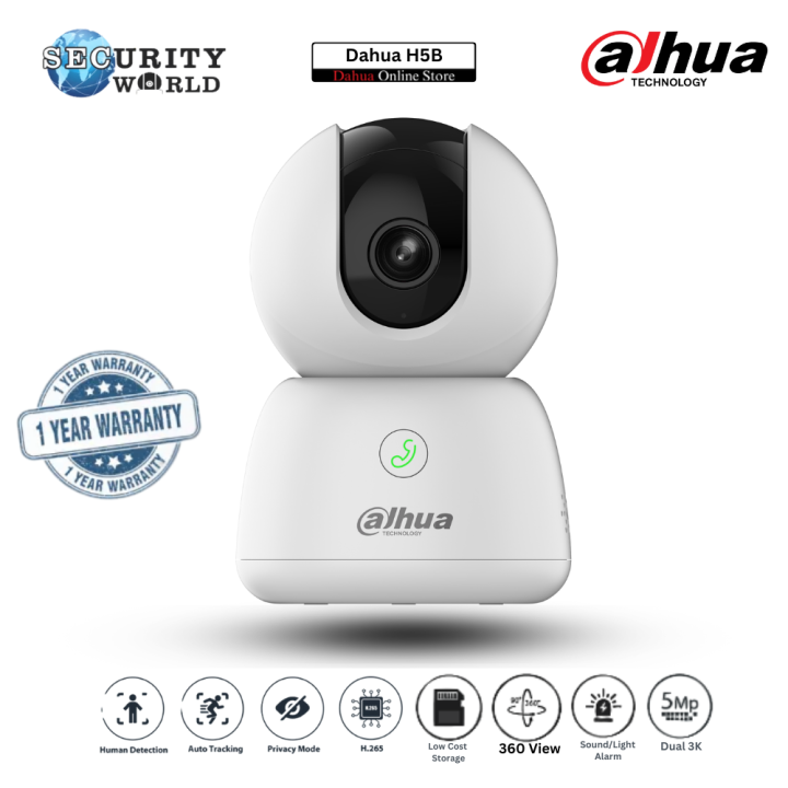 Dahua H5B Smart Wi-Fi Camera – HD 5MP Indoor Security with Two-Way ...