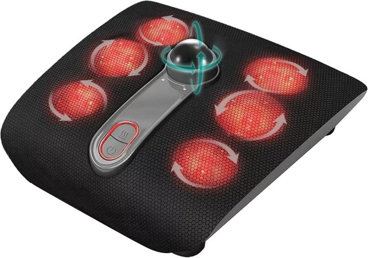 NAIPO Shiatsu Foot Massager with Kneading and Heating Massage Electric Machine, Deep Tissue Kneading Massager Machine
