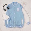 Varsity Iconic R Printed Varsity Baseball Jacket - Image 10