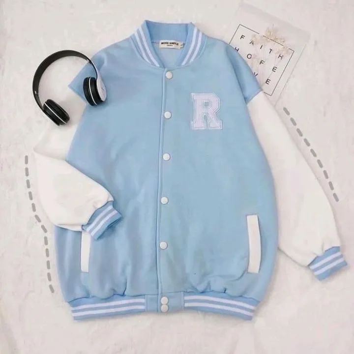 Varsity Iconic R Printed Varsity Baseball Jacket - Image 3