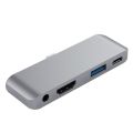 （NEW）RAYROW USB C Hub for iPad Pro iPad Air 4, 6 in 1 USB C for ipad with SD card reader slot TF card reader slot USB 3.0 port 4.12（Silver）. 