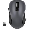 WisFox 2.4G Wireless Mouse for Laptop, Ergonomic Computer Mouse with USB Receiver and 3 Adjustable Levels, 6 Button Cordless Mouse Wireless Mice for Windows Mac PC Notebook (Grey). 