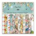 Bello Craft 6x6 inch 24 Sheets Pattern paper / Craft Papers / Designer Paper Pack Scrapbooking. 