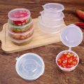 10Pcs 27/35/45/75/80ML Disposable Sauce Seal Box Mini Transparent Plastic Sealed Box Sauce Spices Storage Container Box with Lids. 
