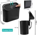 Car Mini Dustbin With Lid, Garbage Organizer. 