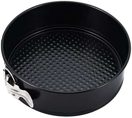 Premium Quality Non stick Cake Pan 18/20/22 CM Springform Pan Non-stick Bakeware Cheesecake Pan with Removable Bottom Leakproof Round Cake Pan for Baker & Baking Cake Pan Round Baking Pan Cakepan Cake Baking Tool Round Shape Cake Non Stick Lockable