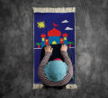 Kids Prayer Mat Beautiful Janamaz Stuffed with Foam. 
