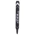 Deli - EU10120- think Permanent Marker Chisel Tip 1.5-5mm(10Pcs/Box) - Black. 