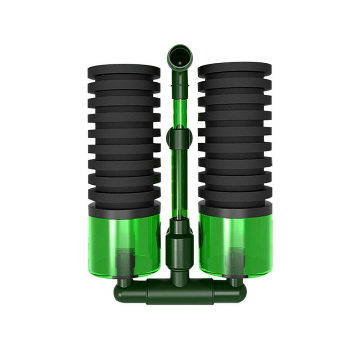 Double Water Filter Aquarium Fishtank Sponge Water Filter Air Pump Fish Tank Cleaning Filter Aquarium Accessory 1 PCS L