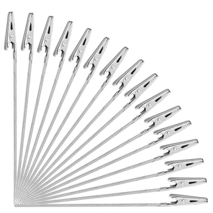 50pcs Non-Insulated Alligator Clips Reliable Non-Insulated Electric Alligator Clips Metal Test Crocodile Clip for Electrical
