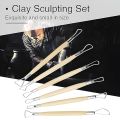 6PC CLAY TOOLS WOODEN E0238. 