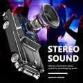 BT Car Bluetooth Speaker Metal Design| WS-1955 Music Car Speaker | WSTAR ,10W Output Volume | with FM Radio, USB & AUX | Mini Wireless Speaker with HD Sound for Home, Office, and Travel | best Design. 