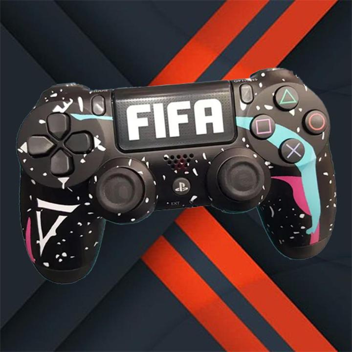 PS4%20DualShock%20Copy%204%20Wireless%20Controller%20For%20PlayStation%204%20Fifa%20Black%20-%20Image%202