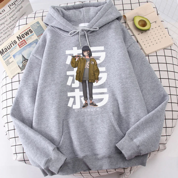 Thick fashion streetwear Sakura Ajima Mai gangster girl printing mens hoodies warm comfortable MEN'S hoody oversized casual hooded