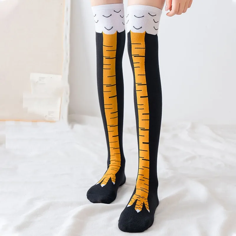 thumbnail image 2 of 2-Pack Chicken Leg Socks Womens Mens Novelty Funny 2 of 12