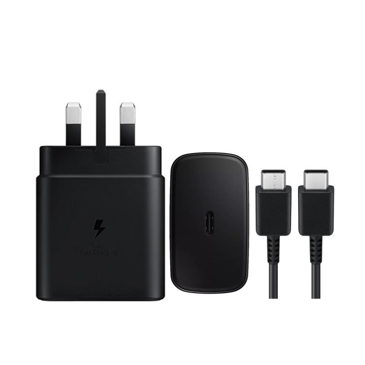 Samsung 45W PD USB-C Port Power Adapter 3 Pin (5A/1.8M) With C2C Cable