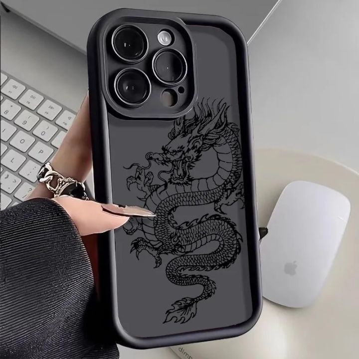 Dragon Case for Infinix Note 30 Pro VIP 12 10 GT Pro Hot 30i 30 20 10 Play 40i Zero 30 5G Tecno 10 20C Smart 8 7 6 5 Soft Cover